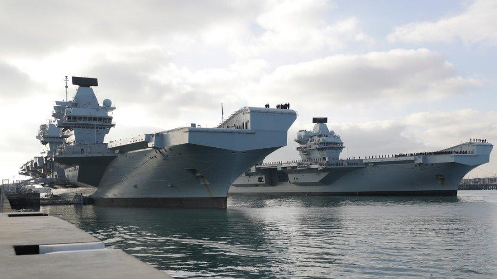 HMS Prince of Wales and HMS Queen Elizabeth