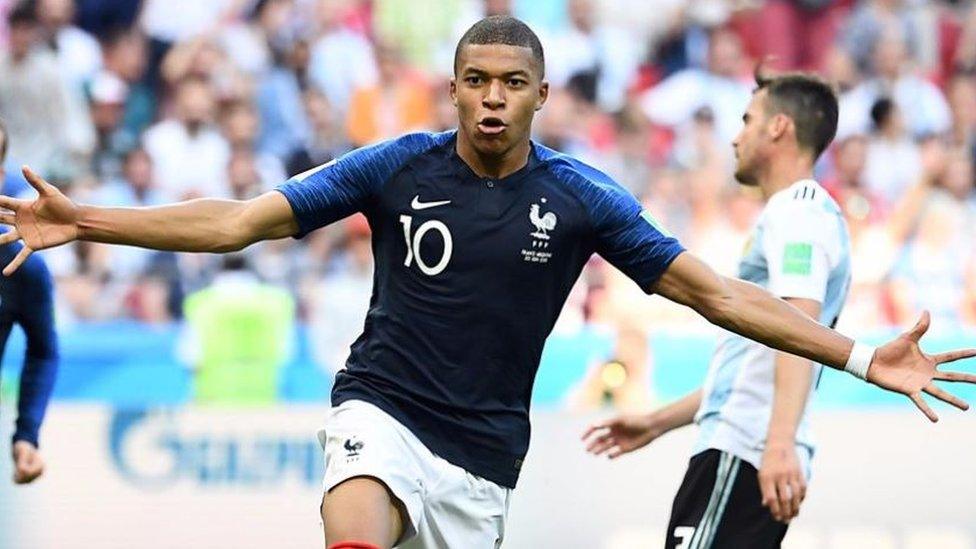 Footballer Kylian Mbappe