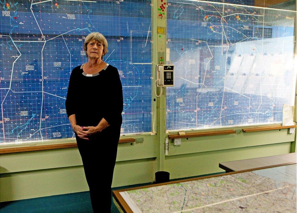 Ann Metcalfe in the York Cold War bunker