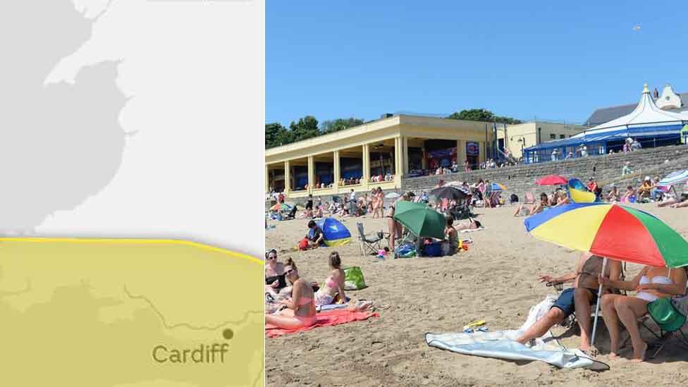 The Met Office said Sunday's forecast was a "stark contrast" to weeks of hot weather