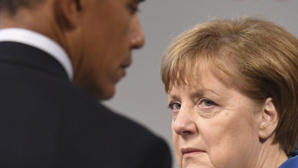 President Barrack Obama and Chancellor Angela Merkel