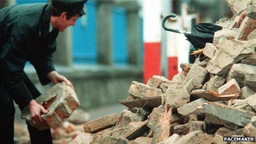 People were buried in several feet of rubble