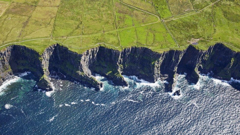 The Cliffs of Moher in the West of Ireland