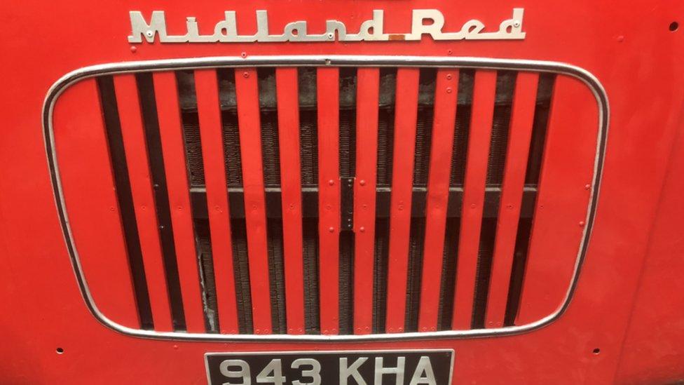 Midland Red bus sign