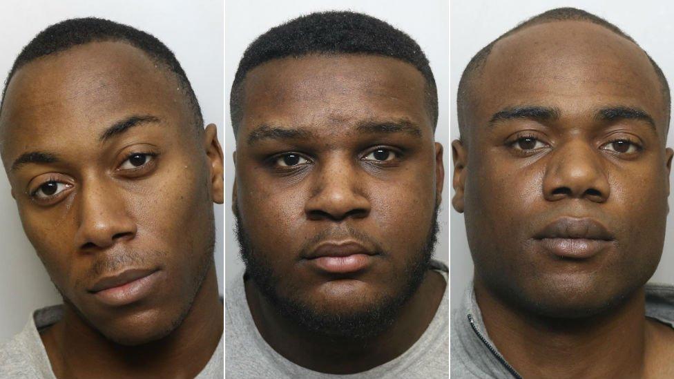 Jaydn Manners, 24, Keal Richards, 21, and Tremaine Wisdom, 29,