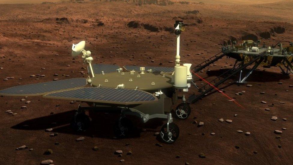 Computer-generated image of the proposed Mars rover