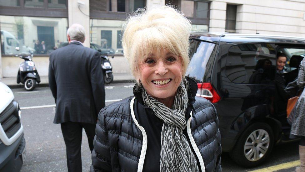 Barbara Windsor outside the BBC in April 2015
