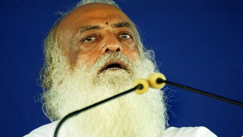 Asaram Bapu at one of his sermons