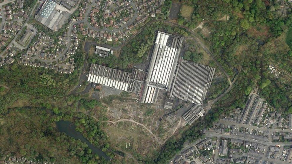 Former Turner Brothers Asbestos site from the air