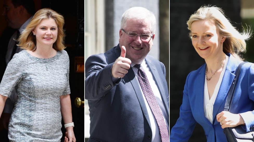 Justine Greening, Patrick McLoughlin and Liz Truss