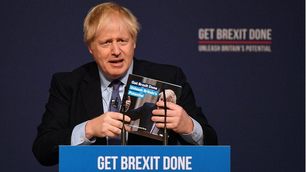 Boris Johnson maniffesto