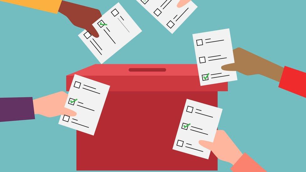 voting box illustration