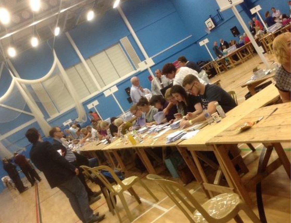 North Warwickshire Borough Council's election count