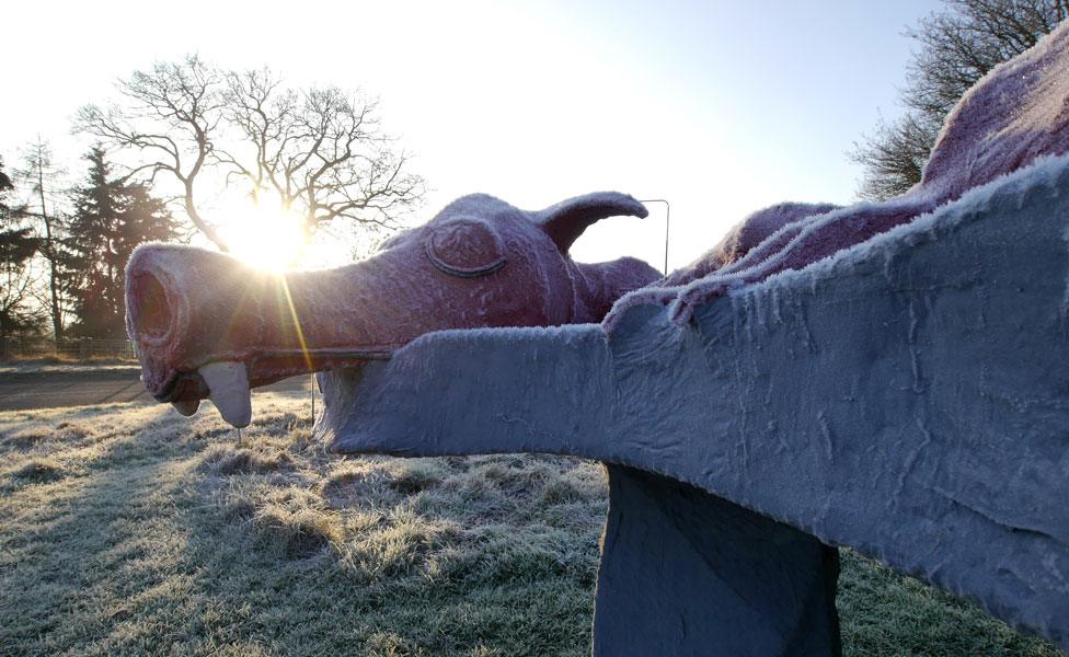 Dragon at Presteigne, Powys