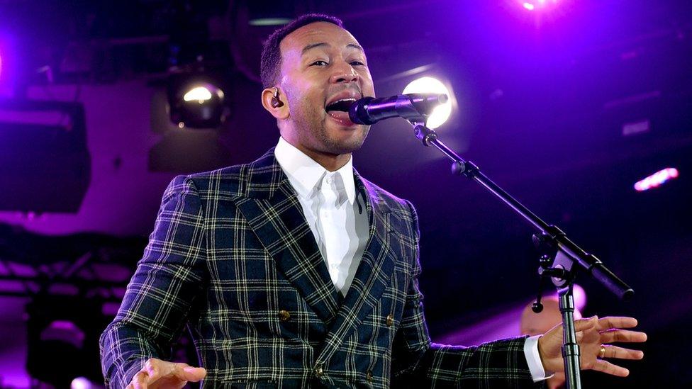 John Legend on stage