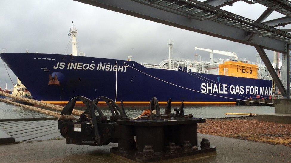 Ineos Insight arrives at Grangemouth