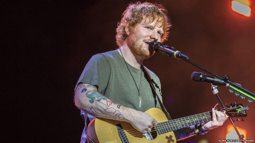 Ed Sheeran on tour this week in Australia