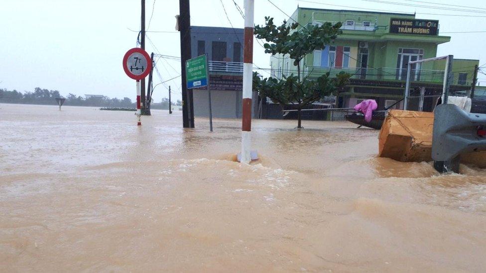 The heavy rainfall has caused some of the worst flooding that Vietnam has suffered in decades