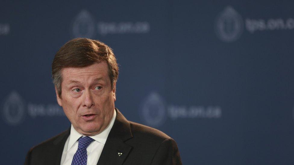 Toronto Mayor John Tory