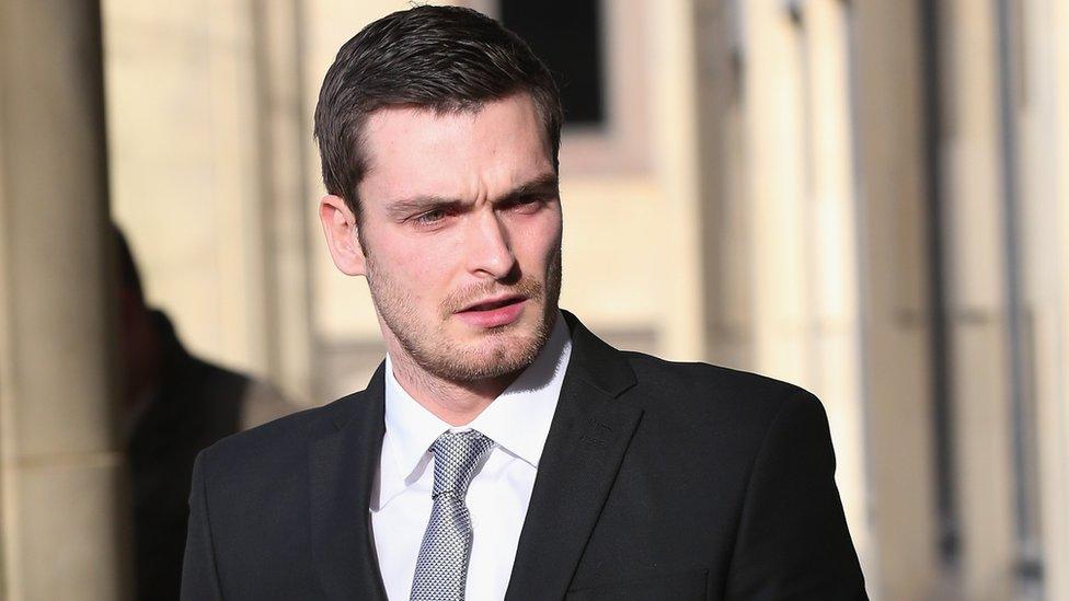 Footballer Adam Johnson 16/02/16