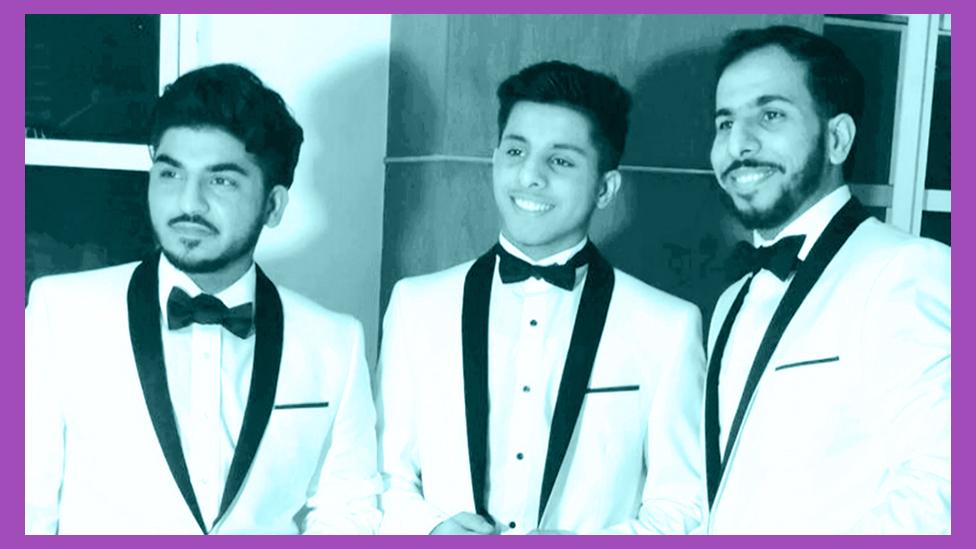 Zain Siddiqui and his two brothers