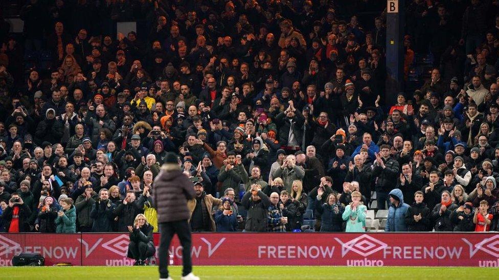 Tom Lockyer on the pitch at Kenilworth Road