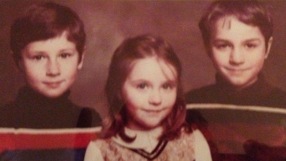 The eldest of Stephanie McCorkell's children, pictured in Belfast in 1979