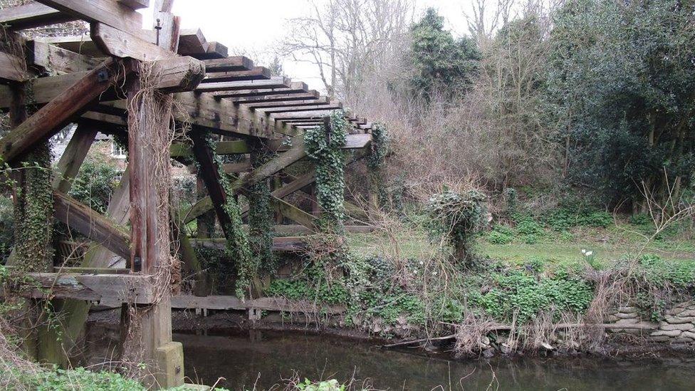 Wooden viaduct