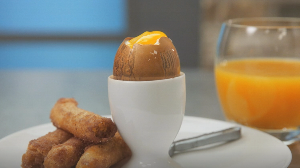 Terri's "dippy eggs and soldiers"