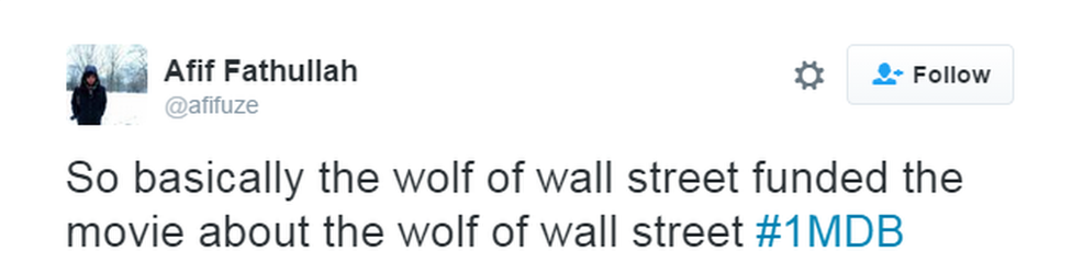 "So basically the wolf of wall street funded the movie about the wolf of wall street"