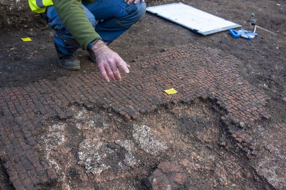 Roman flooring found at Colchester