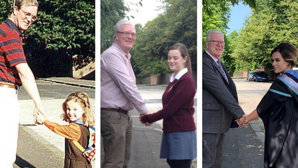 Ciarán Shannon and his daughter Niamh