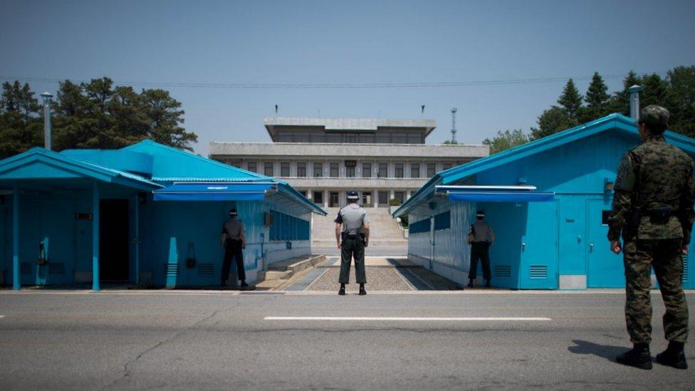 South Korean soldiers at Panmunjom