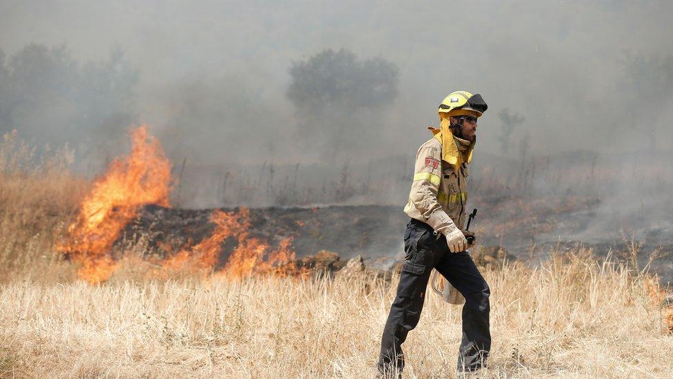 Wildfires in Spain