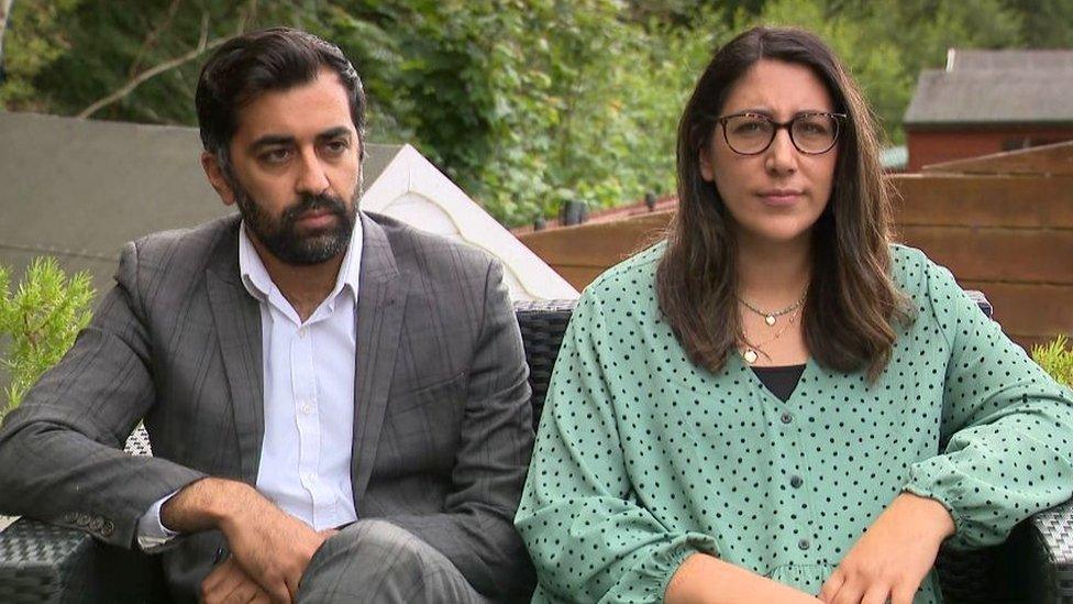 Humza Yousaf and Nadia El-Nakla