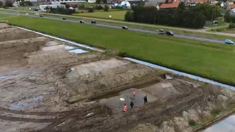 Archaeological dig at Katwijk, Netherlands, 2018