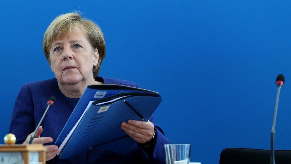 Angela Merkel at a meeting of the CDU governing board on 15 October 2018 in Berlin, Germany.