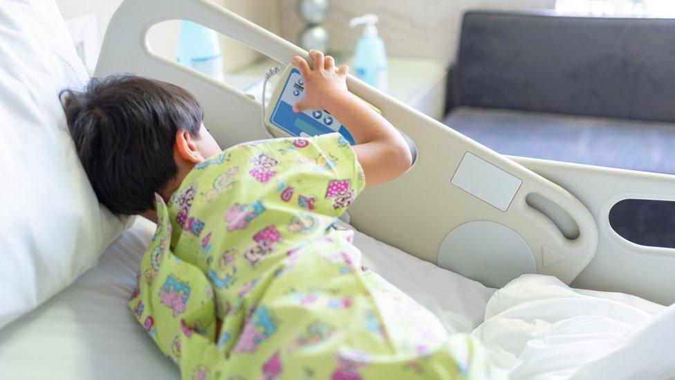 A child in hospital