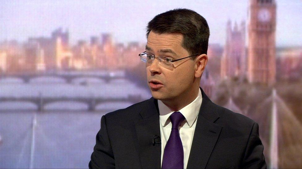 Speaking on the BBC's Andrew Marr Show, James Brokenshire refused to be drawn on direct rule