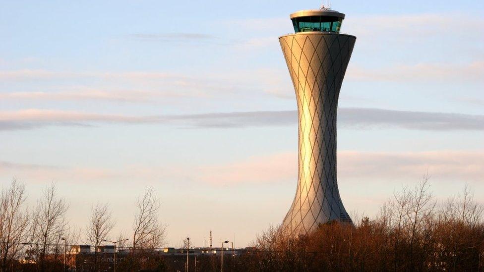 Control tower at Edinburgh Airport