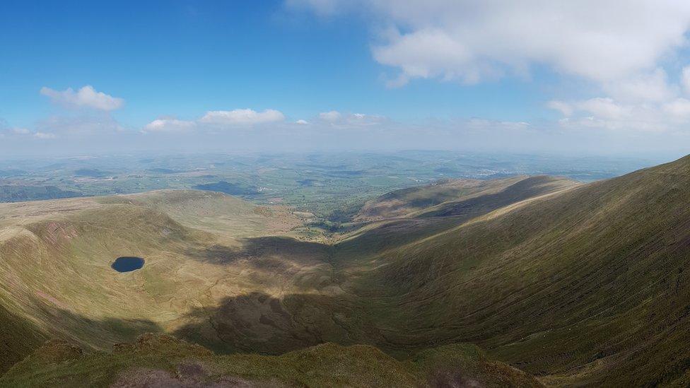 The Brecon Beacons as seen from Pen-y-Fan, Powys