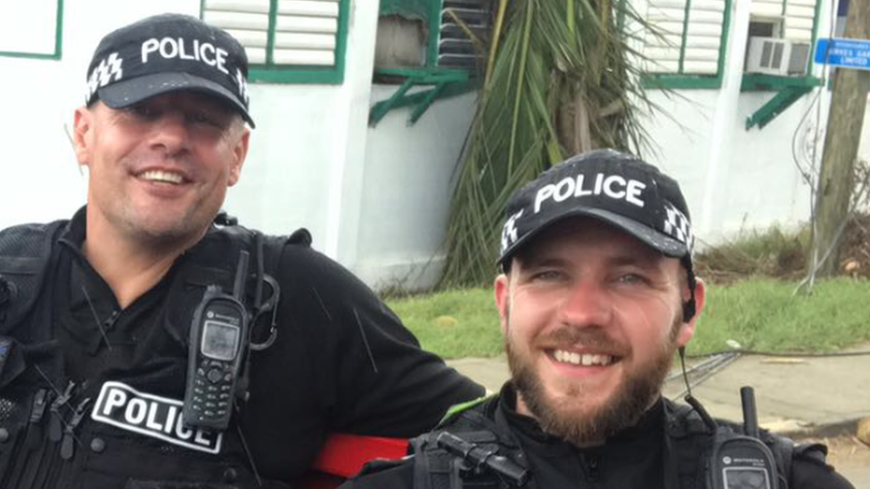 PC Peter French, left, and PC Jonathan Harvey