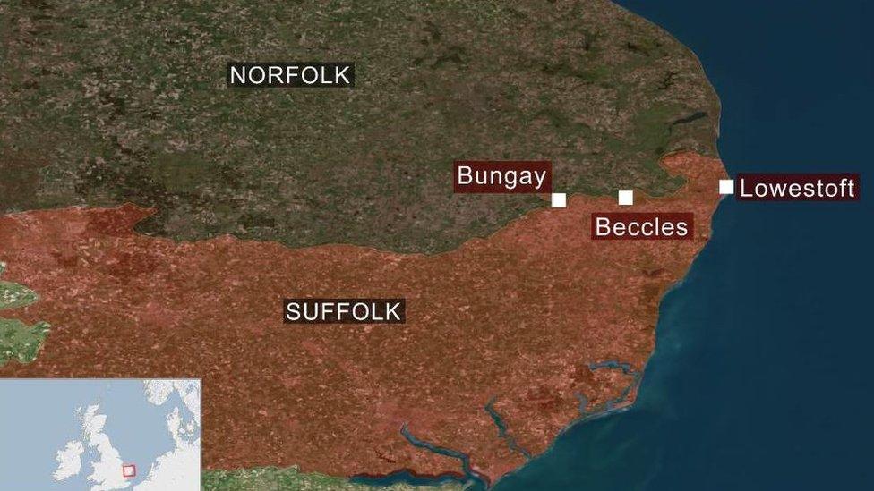 Norfolk-Suffolk border