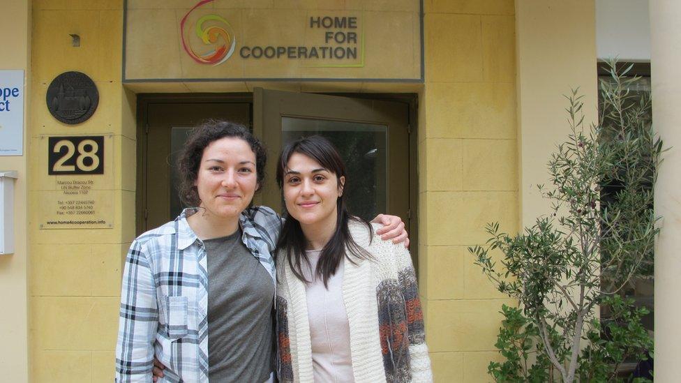 Yaprak Aydin (left) and Lefki Lambrou