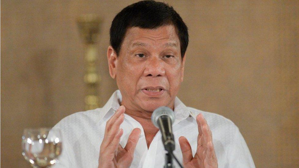 Philippine President Rodrigo Duterte