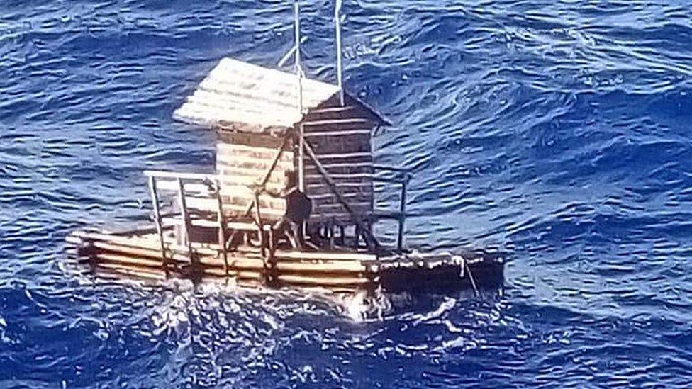 Mr Adilang's rompong adrift at sea