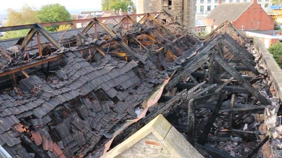 Damaged roof from 2016