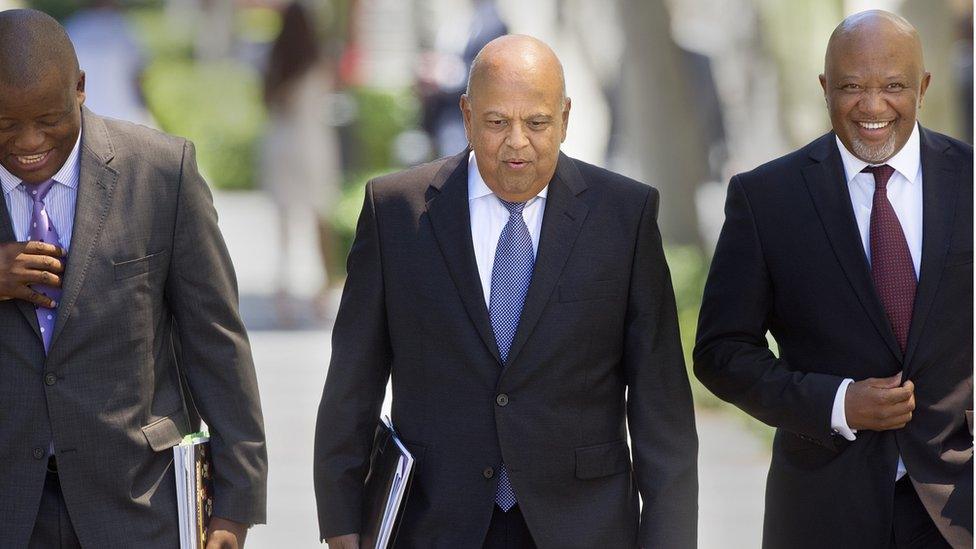 South African finance minister, Pravin Gordhan