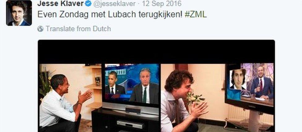 Tweet from Jesse Klaver: "Let's just look back at Sunday with Lubach"