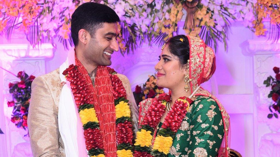 Hitesh Maggu and his wife Chavi Meattle